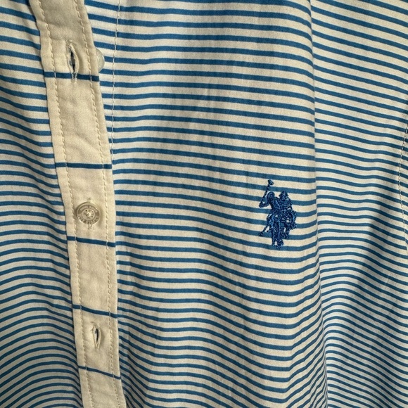 U.S. Polo Button Down Shirt Tunic - Picture 9 of 10